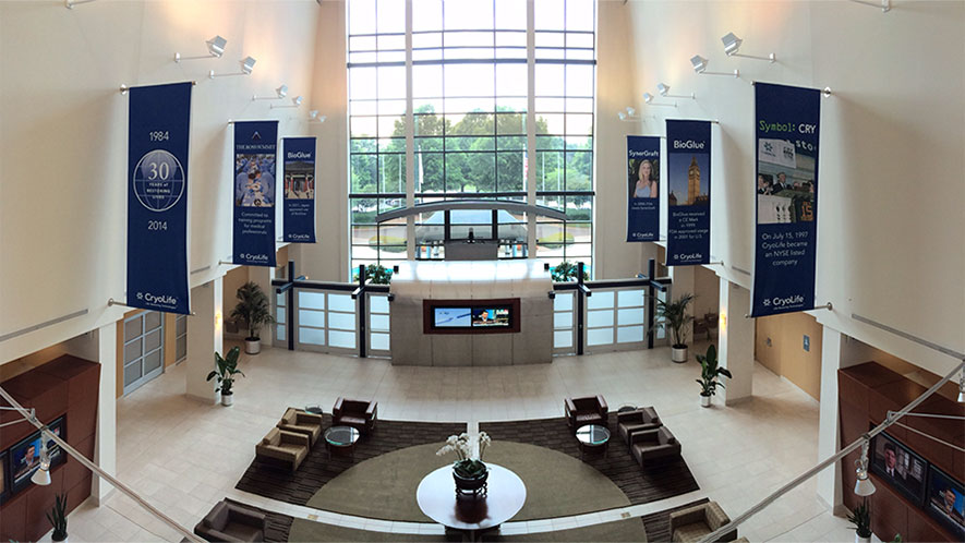 hero-Lobby CryoLife Atrium